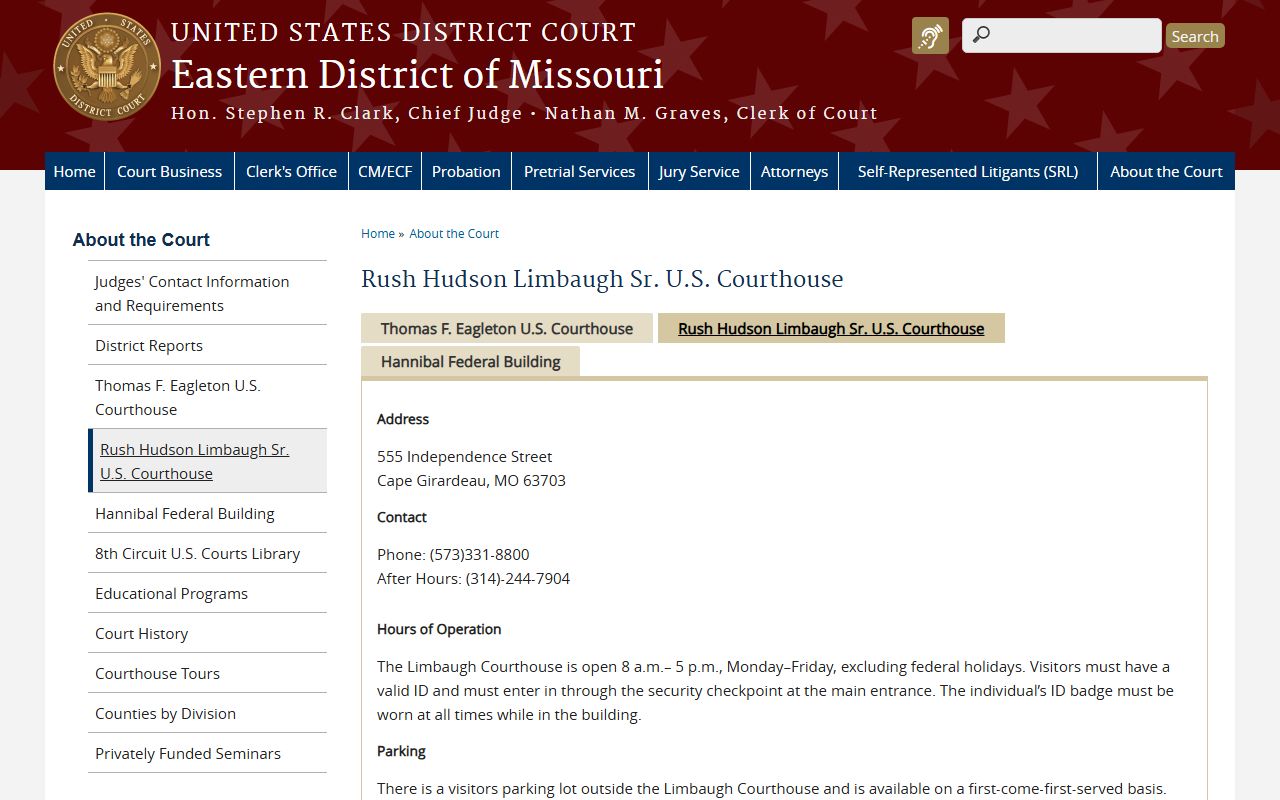 Cape Girardeau County court records federal courthouse source