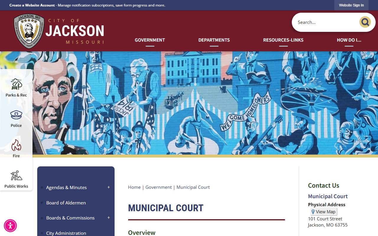 Cape Girardeau County court records Jackson Municipal Court source