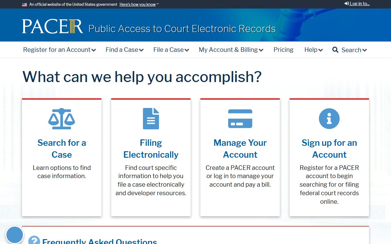 Cape Girardeau County probate records PACER federal records portal