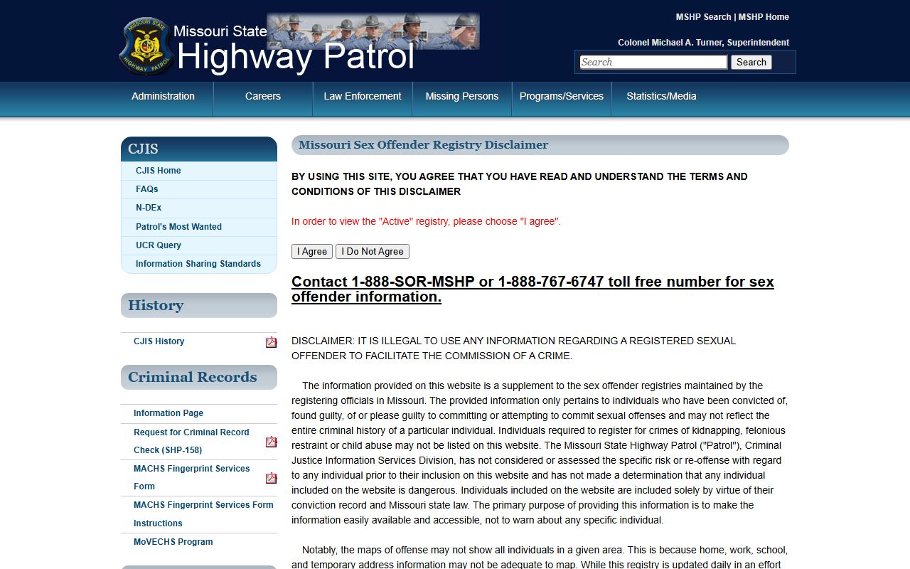 Cape Girardeau County warrant records Missouri sex offender registry